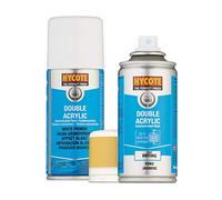 Hycote Double Acrylic Ford Jasmine Spray Paint 150ml + White Primer Kit