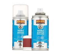 Hycote Double Acrylic Nissan Flame Red AJ4 Spray Paint 150ml + Red Primer Kit