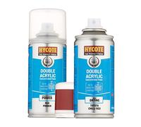 Hycote Double Acrylic Toyota Chilli Red Spray Paint 150ml + Red Primer Kit