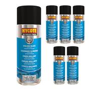 Hycote Fast Drying Aerosol Car Spray Paint, Gloss Black, 400 ml (Pack of 6)