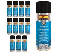 Hycote Fast Drying Aerosol Car Spray Paint, Satin Black, 400 ml (Pack of 12)