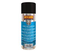 Hycote Gloss Black Fast Drying Aerosol Wheel Spray Paint, Suitable for use on Plastic, Wood and Metals, 400 ml