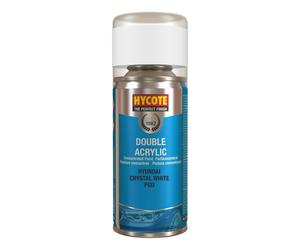 Hycote Hyundai Crystal White Double Acrylic Spray Paint 150ml 150ml White