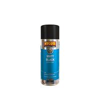 Hycote Matt Black Spray Paint 400ml - Pack of 6 | Acrylic Finish for Metal & Plastic Surfaces | High Coverage, UV Resistant, Durable Coating