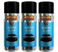 Hycote Premium Black Bumper Spray Paint 400ml Pack of 3 - Weather Resistant Automotive Coatings