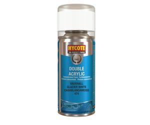 Hycote Vauxhall Glacier White Double Acrylic Spray Paint 150ml 150ml White