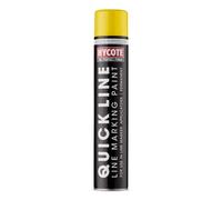Hycote Yellow Line Marker Spray Paint 750ml for Ground Marking, High Visibility Marking Paint for Construction Sites, Warehouses, Car Parks, Sports Fields and Survey Work