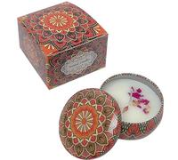 HYCSC Gardenia Scented Candles, Aromatherapy Candles for Home, Long Burn Scented Candles with Lid, Sustainable Use of Tin Boxes for Birthday Valentine Mother's Thanksgiving Day Present (Gardenia)