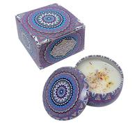HYCSC Lavender Scented Candles, Aromatherapy Candles for Home, Long Burn Scented Candles with Lid, Sustainable Use of Tin Boxes (Lavender)