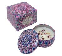 HYCSC Scented Candles, Blue Wind Chimes Aromatherapy Candles for Home, Long Burn Scented Candles with Lid, Sustainable Use of Tin Boxes (Blue Wind Chimes)