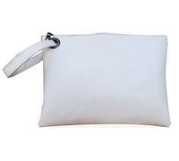 Hycurey Oversized Clutch Bag Purse and Handbag Womens Large PU Leather Evening Wristlet Handbags, White, L