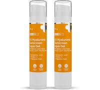 hyd 1% Hyaluronic Sunscreen Aqua Ultra Light Gel With Spf 50 Pa++++ For Broad Spectrum, Uv A, Uv B & Blue Light Protection | 50G | Pack Of 2 - All Skin Type