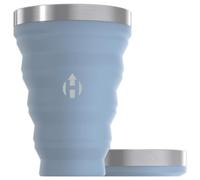 HYDAWAY Collapsible Pint - 16 oz, Silicone & Steel Rim I Collapsible Cup for Beer, Water & Soda, Portable Drinking Cup for Party, Camping, Backpacking & Hiking, Folding Travel Cups Collapse to 1-inch