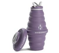 HYDAWAY Collapsible Water Bottle - 25oz I Reusable Water Bottle with Flip Top Lid for Travel, Hiking, Backpacking I Portable & Leakproof, Food-Grade Silicone, BPA Free, Collapses to 1.5”