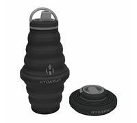 HYDAWAY Collapsible Water Bottle - 25oz I Reusable Water Bottle with Flip Top Lid for Travel, Hiking, Backpacking I Portable & Leakproof, Food-Grade Silicone, BPA Free, Collapses to 1.5”