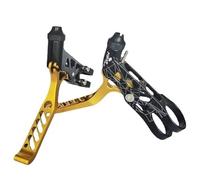 HYDBCNP Bicycles Rear Brake Drum Bike Specific Brake Lever Fit for Brompton Fit for Dahon Folding Bicycle Aluminum Alloy Hollow Lightweight(Gold)