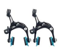 HYDBCNP Bicycles Rear Brake Drum CNC Bicycle Brake Racing Road Bike Dual Pivot C Brake Aluminum Triathlon Bicycle V Brake Caliper(Black blue)