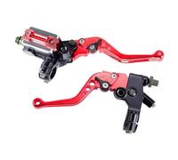 HYDBCNP Forward Brake Pump Motorcycle Rear Brake Pump Universal Motorcycle Brake Master Cylinder Hydraulic Clutch Lever Adjustment Handle for Yamaha(Red)