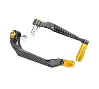 HYDBCNP Motorcycle Handguards Universal 7/8" Motorcycle Brake Lever Guard Handlebar Protector Clutch Handguard Bow for Sport Street Bike Scooter Motorcycle Handlebar Protector(Gold)