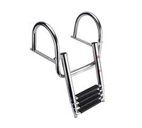 HYDDNice 4 Step Pontoon Boat Ladder Stainless Steel Telescoping Inboard Ladder Dock Ladder