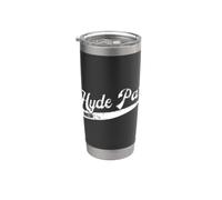 Hyde Park Boston Typographic Retro Distressed Design Stainless Steel Insulated Tumbler