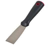 Hyde Tools 4101 1-1/2" Putty Knife-Flexible High Carbon Steel Blade is Tempered and Satin Finished-Handle is Reinforced Polypropylene and is Solvent Resistant