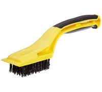 Hyde Tools Hyde-46804 46804 Flexible Nylon Stripping Plastic Scraper and 1-1/8-Inch x 2-1/4-Inch Brush Area, Yellow, 1-1/8" x 5"