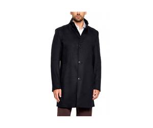 Hyde Wool Stand Up Collar Coat - male - Boss - Single-Breasted Coats - Black - S - Coats S