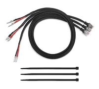 Hydencamm 14" Upgraded Mirror Plug Wire Tap Radar Detector Hardwire Power Cord Kit for Escort Valentine One Uniden Beltronics, Mount RJ11 with Braided Set of 3