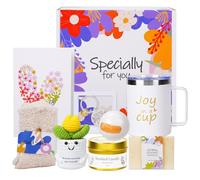 HYDMY Self Care Gift Basket for Women - Get Well Soon, Birthday Gift Idea, Thinking of You Spa Care Package - Unique Inspirational Sympathy Gift for Her, Mom, Wife, Friend, Sister