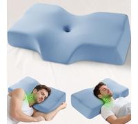 Hydomi Cervical Memory Foam Pillow for Neck and Shoulder Pain - Adjustable Orthopedic Pillow with Hollow Design - Bed Pillow with Cooling Washable Cover for Side, Back & Stomach Sleepers