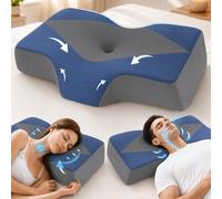 Hydomi Neck Support Pillow for Sleeping Side Sleeper Pillow for Neck Shoulder Pain Relief: Ergonomic Cervical Memory Foam Pillow - Cooling Orthopedic Bed Pillow for Back Stomach Sleepers