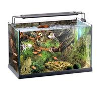Hydor 60L Aquarium, LED Lighting, Outdoor Filter, 100W Heater, Glass Aquarium for Tropical Fish, Open Basin for Plant and Aquascaping, 59.5 x 31.5 x 42 cm