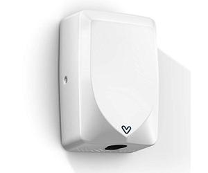Hydra 9 Automatic Hand Dryer: Handsfree Low Energy Low Noise 750W Electrical Hand Dryers for Toilets Bathrooms Washrooms and Commercial Use: 12 Second Dry Time Stainless Steel Cover (White)