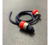 Hydra Begleri: Stainless Steel and Red Delrin by Aroundsquare