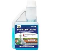 Hydra Fountain Clear Water Feature Cleaner 250 Ml Treats 7,500 L Highest Dilution Rates - Treatment Keeps Crystal From Algae