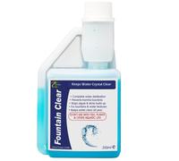 Hydra Fountain Clear Water Feature Cleaning, 250ml Treats 7,500L Highest Dilution Rates, Fountain Cleaner Treatment Keeps Water Crystal Clear from Algae, Green Water, Biofilm Build-up