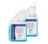 Hydra Fountain Clear Water Feature Cleaning, 2x250ml Treats 15,000L Highest Dilution Rates, Fountain Cleaner Treatment Keeps Water Crystal Clear from Algae, Green Water, Biofilm Build-up