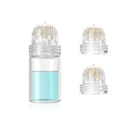 Hydra Needle 20 Derma Stamp Microneedling Pin Length 0.5mm, Serum Applicator Bottle Reusable with Extra 2 Replaced Roller Heads, for Anti-aging Skin Care Hair Beard Growth Stimulation