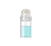 Hydra Needle 20 Derma Stamp Microneedling Pin Length 1.0 mm, Serum Applicator Bottle Reusable for Anti-aging Skin Care Hair Beard Growth Stimulation