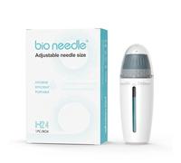 Hydra Needle 24 Derma Stamp, Adjustable Microneedling Pin Length 0~1.5mm 24 Pins Derma Roller, Serum Applicator Derma Pen for Anti-aging, Hair Beard Growth Stimulation, Brigthen Skin Tone