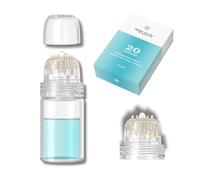 Hydra Needle Stamp with One Tip Replacement, Ultra-Fine Hydra Needle Stamper Microneedling 20 Pin Length 0.5mm, Serum Applicator Bottle Reusable for Anti-aging Skin Care Hair Beard Growth Stimulation
