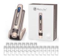 Hydra.pen H5 Professional Microneedling Pen, Wireless Essence Serum Applicator with EMS Microcurrent & LED Display, Microneedle Machine for Skin Care Wrinkle Reduction Acne Scar Hair Loss Treat, Gold