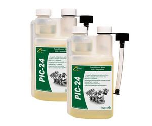Hydra PIC-24 Petrol Injector Cleaner and Carb Cleaner Additive, 2x500ml Treats 1000 litres, With Petrol Cleaner you get more Petrol Power with Octane Booster Removes Deposits Improves Combustion