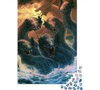 Hydra Sea Monster 1000 Piece Jigsaw Puzzle, 38x26cm/1000pcs, for Adults, January Puzzle Activity, Winter Downtime And Winter Weekends