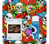 HYDRA WATER TRANSFER PRINTING Basic Hydro Dipping KIT - 10 Square feet Skulls HLC-077 + Spray activator 400 ml + Basic hydrographics Manual