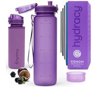 Hydracy Motivational Water Bottle with Time Marker & Fruit Infuser 1 L