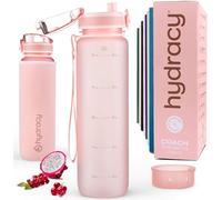 Hydracy Motivational Water Bottle with Time Marker & Fruit Infuser 1 L