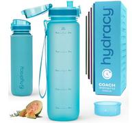 Hydracy Motivational Water Bottle with Time Marker & Fruit Infuser 1 L