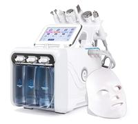 Hydrafacial 7 in 1 Machine, Water Oxygen Jet Peel & Small Bubble Deep Pore Cleanser, Exfoliating Hydro Dermabrasion, Skin Rejuvenation, Includes LED Photon Face Mask Light Therapy, Home Use